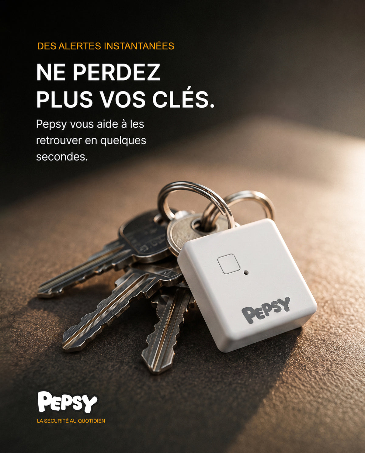 Pack Tracker GPS MINI Pepsy + 1 an d'abonnement INCLUS — Porte-clés & Sacs
